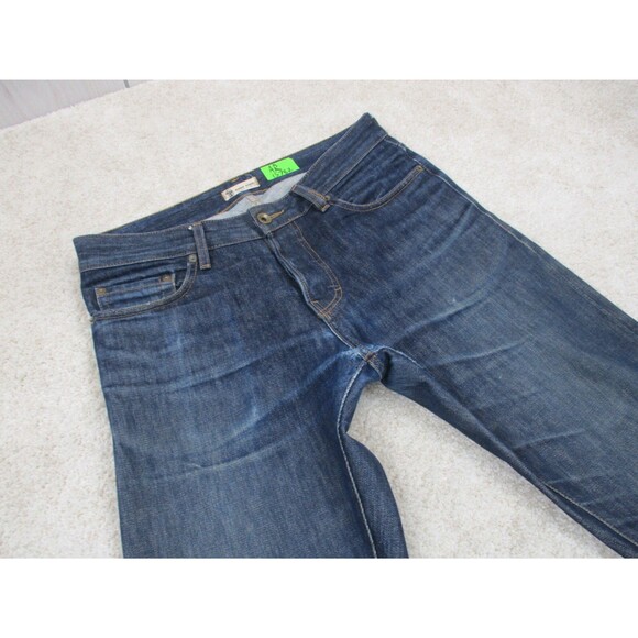 Norman Russell Jeans Mens 32 Blue Selvedge Denim Slim Fit The Cookie USA 32x35 * - Picture 5 of 16